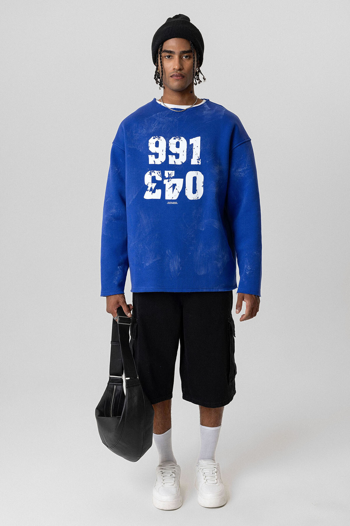 YAZI DETAYLI OVERSIZE SWEATSHIRT SAKS