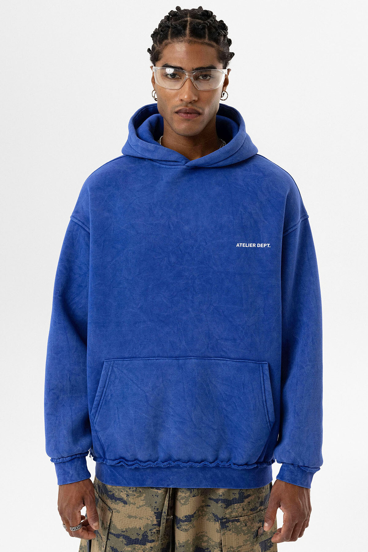 YIKAMALI OVERSIZE KAPÜŞONLU SWEATSHIRT SAKS