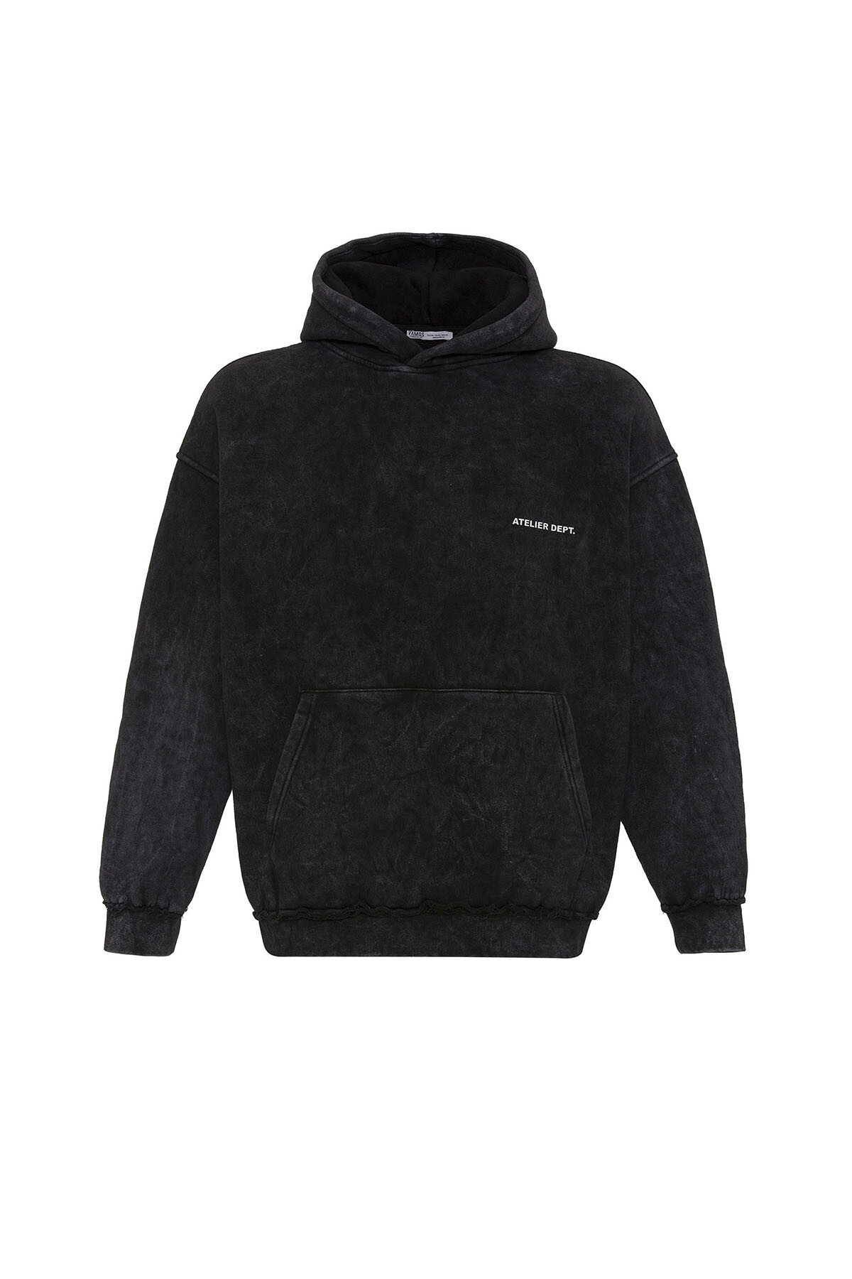 YIKAMALI OVERSIZE KAPÜŞONLU SWEATSHIRT SİYAH